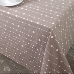 Tissu en coton Perle taupe