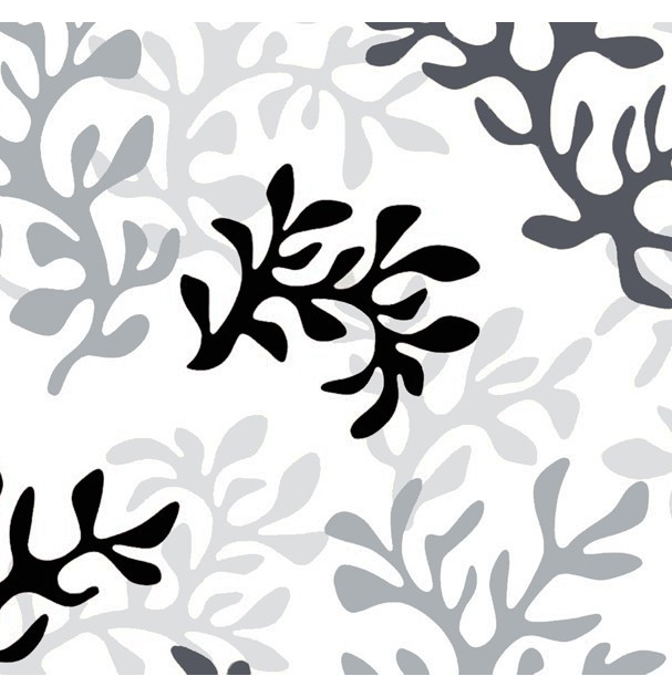 Tissu en coton Corail gris