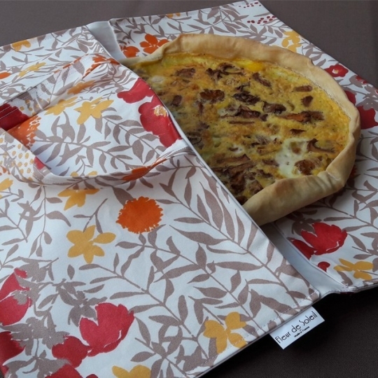 Sac à tarte enduit Mimosa Rouge Fleur de Soleil