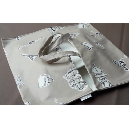 Sac à tarte enduit Paris Taupe Fleur de Soleil