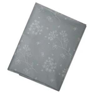  Tissu en coton enduit Astrance gris/blanc Fleur de Soleil