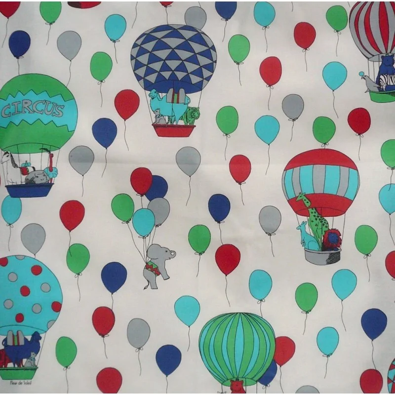 Cotton fabric Circus Blue