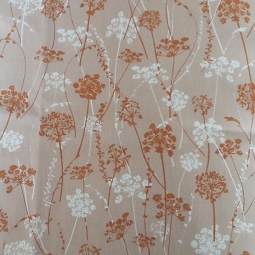 Cotton fabric Herbs Caramel