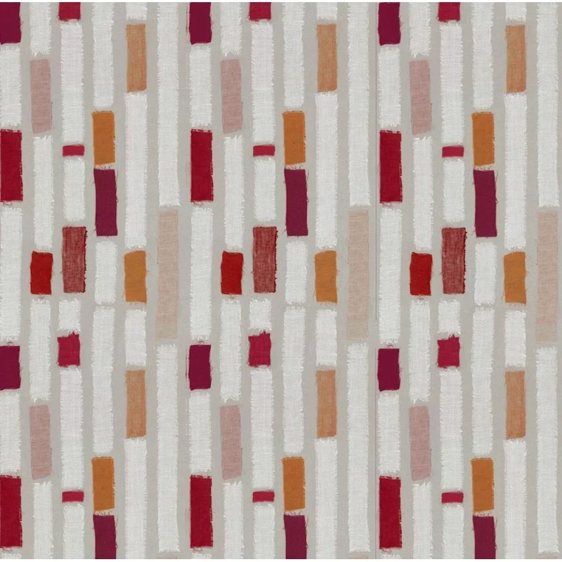 Wipe clean tablecloth Stripes Orange