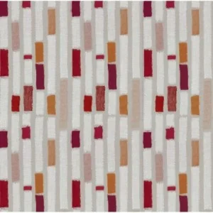 Nappe enduite Rayure Patch Orange