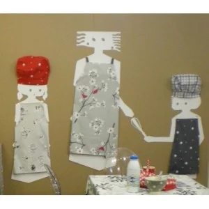 fleur de soleil coated cotton wipeable Apron