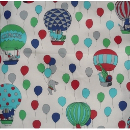 TISCHDECKE ABWASCHBAR LUFTBALLONS BLAU FLEUR DE SOLEIL