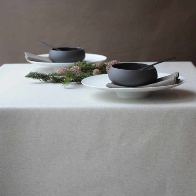 ABWASCHBAR BESCHICHTETE BAUMWOLLE METERWARM EINFARBIGE LEINEN/BAUMWOLLE Fleur de Soleil