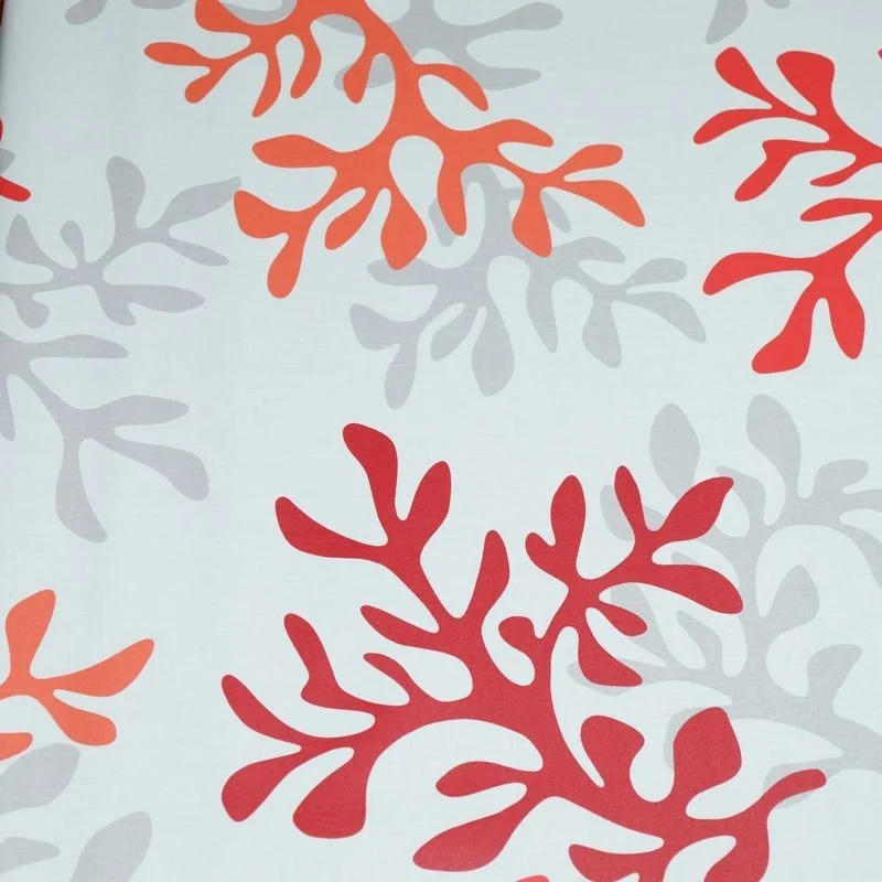 Toile enduite Corail rouge Fleur de Soleil