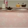 Pink wipe clean tablecloth Fleur de Soleil