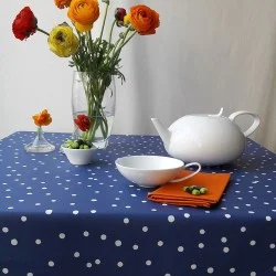 Tischdecke abwaschbar Konfettis Blau - Fleur de Soleil