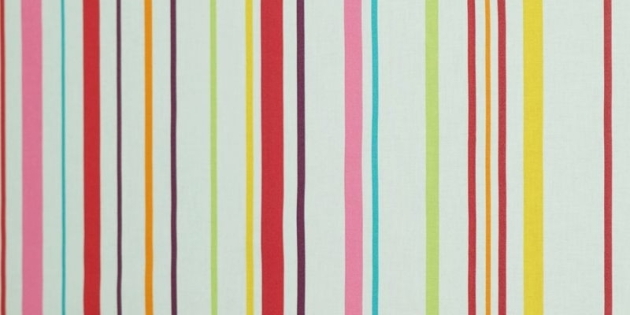 Nappe enduite Rayure multicolore  Fleur de Soleil