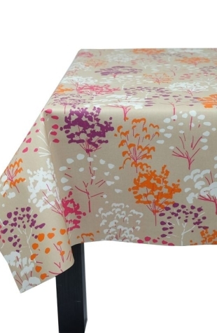 Tovaglia rotonda o ovale Antimacchia Albero Rosa - Fleur de Soleil