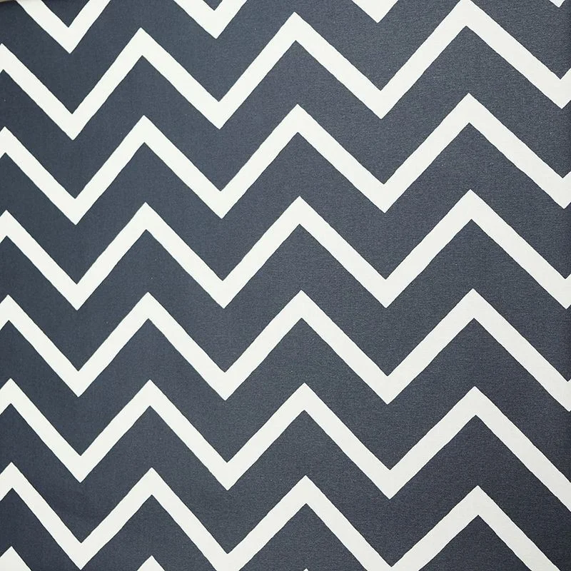 Wipe clean tablecloth Herringbone black/graphite round or ovalFleur de Soleil