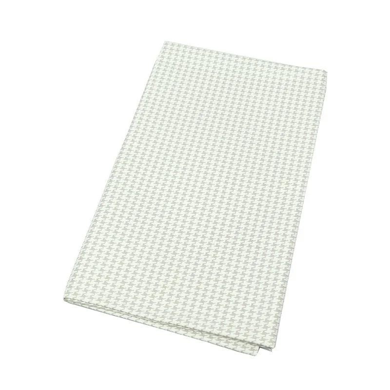 Tissu en coton Pied de Poule grisFleur de Soleil