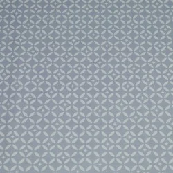 Cotton fabric Mosaic Gray/white
