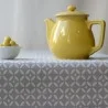 Tessuto di cotone Mosaico Grigio/Bianco - Fleur de Soleil