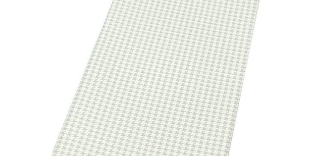  Tissu en coton enduit Pied de Poule gris Fleur de Soleil