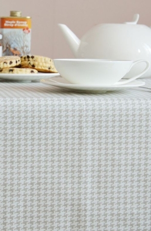 Tissu en coton Pied de Poule gris