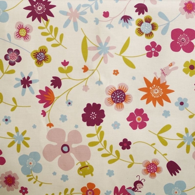 Tissu en coton Minilabo prune