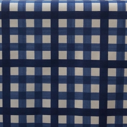 Tissu en coton enduit Guinguette Bleu