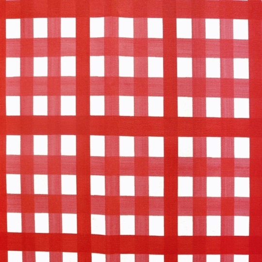 TESSUTO IMPERMEABILE AL METRO Guinguette Rosso - Fleur de Soleil