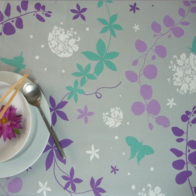 Beschichtete Baumwolle stoffligen Winde violett