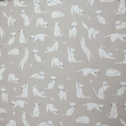 Coupon enduit 50x80cm Chats taupe