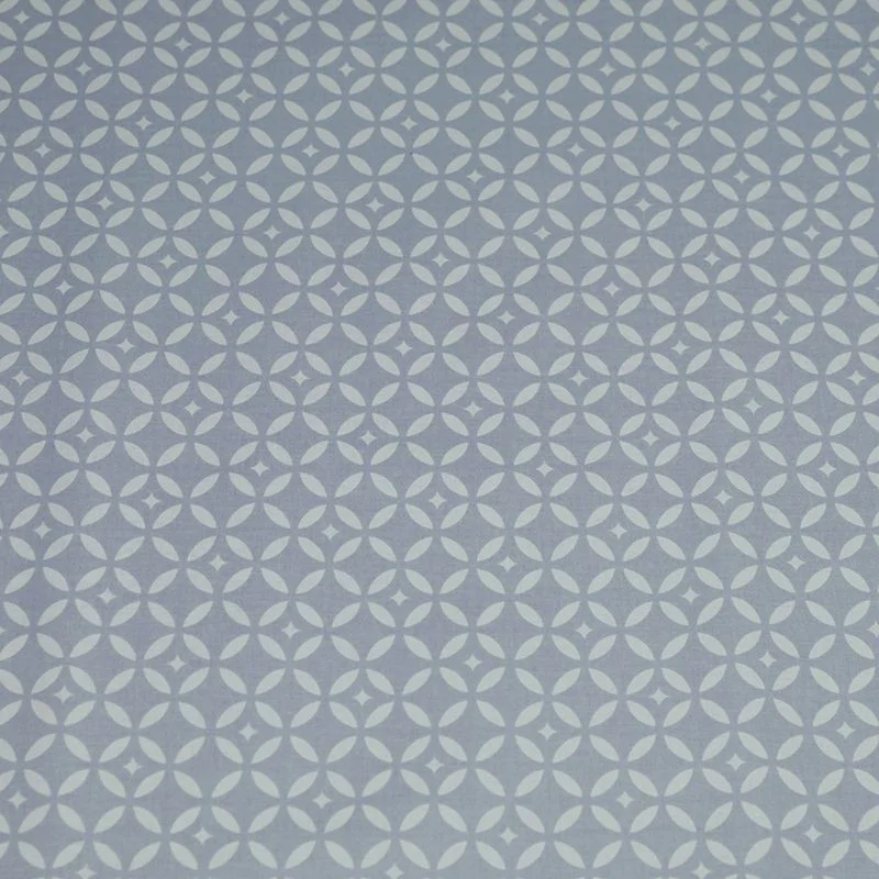 Beschichtete Baumwolle stofflängen Mosaik Grau Weiss