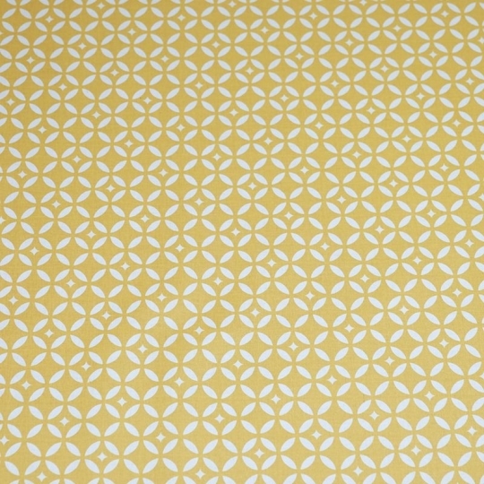 tessuto tagliato antimacchia mosaico giallo