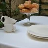 Tischdecke abwaschbar Einfarbige Weiss - Fleur de Soleil