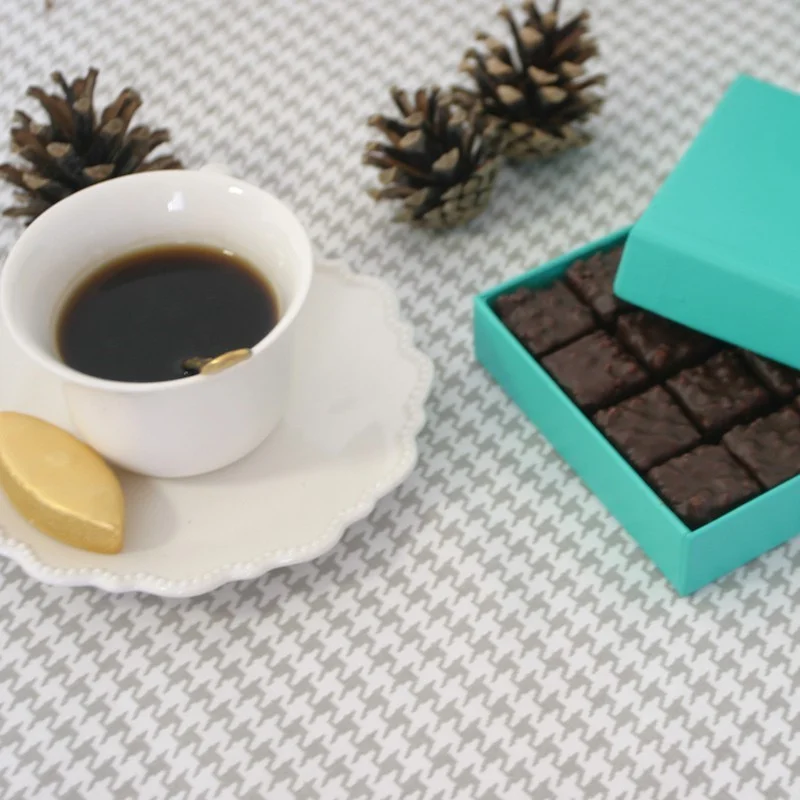 Nappe enduite ronde ou ovale Pied de Poule gris