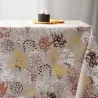 Beige wipe clean tablecloth
