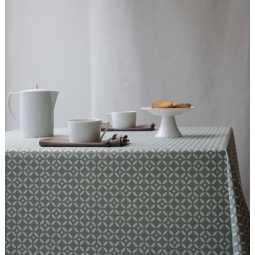 Chemin de table vert sauge Mosaique