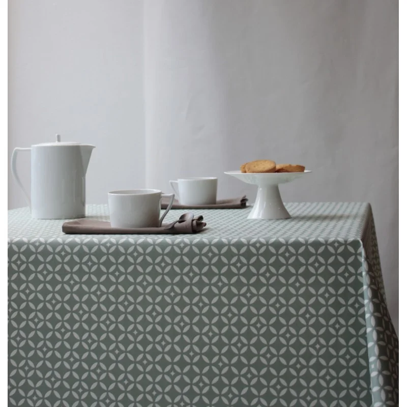 Runner da tavola verde Mosaico