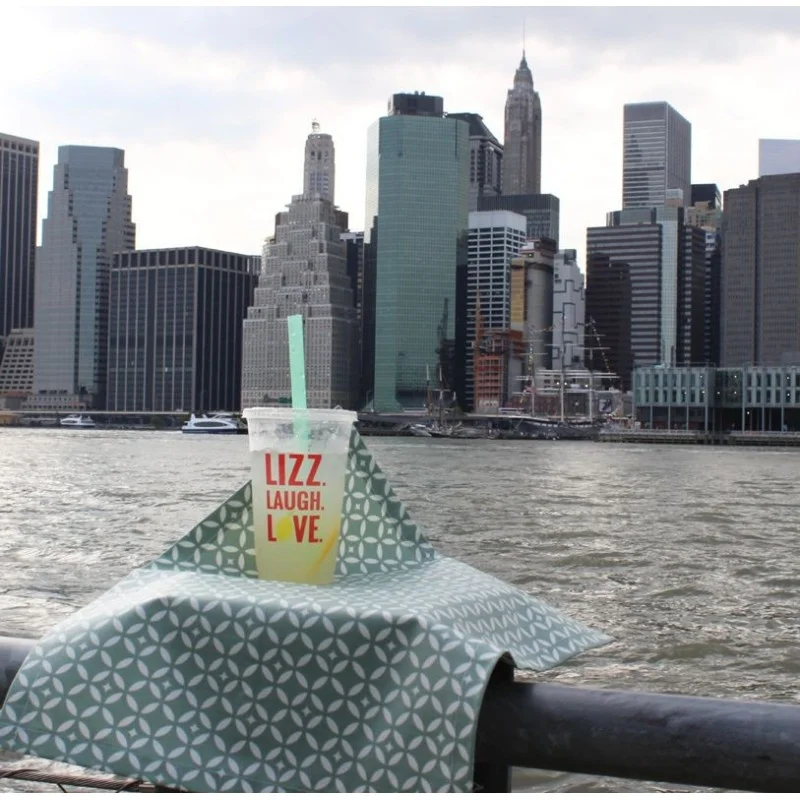 Wipe clean placemats Mosiac green