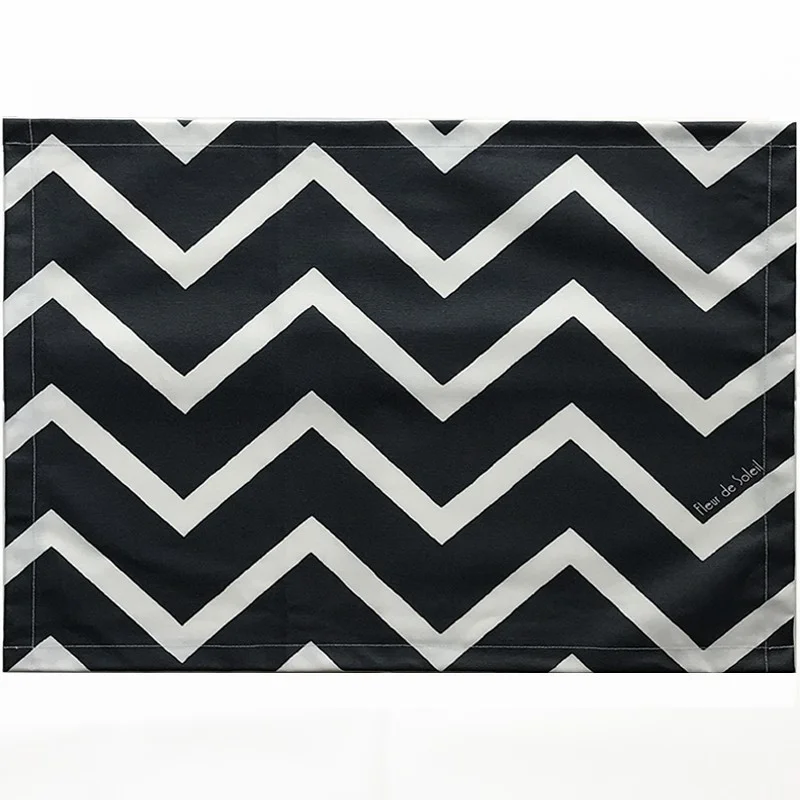 Set de table Chevrons noir