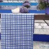Coupon en coton 50x80cm Guinguette Bleu