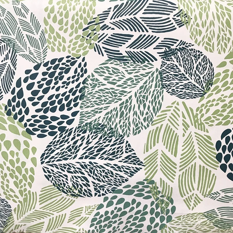 Nappe enduite Feuilles vertes