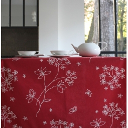 Nappe enduite Astrance rouge Fleur de Soleil