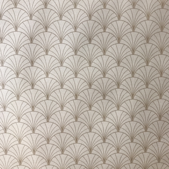 Beschichtete Baumwolle meterwarm Papyrus nacre