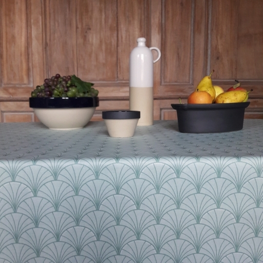 Nappe coton Papyrus nacre