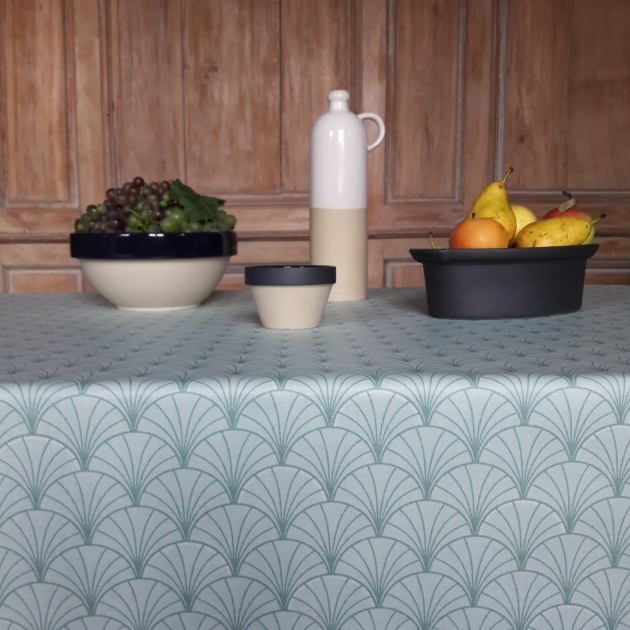 Nappe coton Papyrus nacre