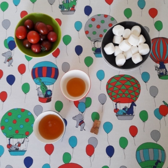 Tovaglia bambino Antimacchia Circo blu