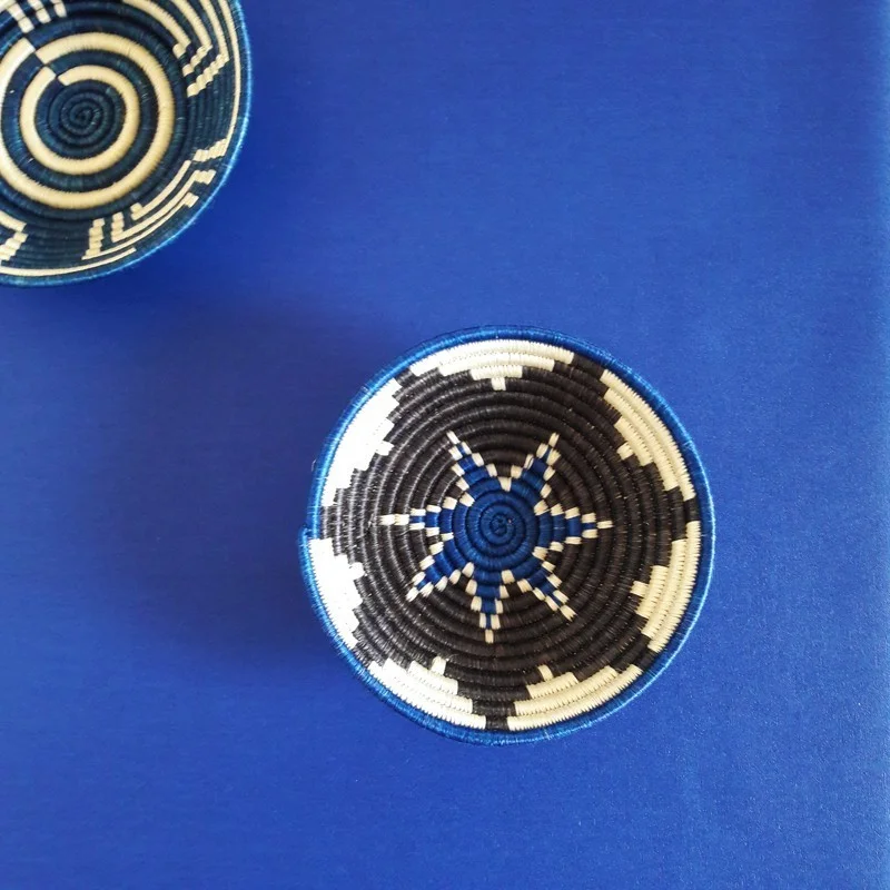 Nappe enduite ronde ou ovale Unie Bleu Royal