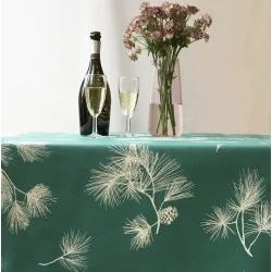 Cotton tablecloth Pine Tree Green