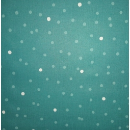 Coupon en coton enduit 50x80cm CONFETTIS TURQUOISE
