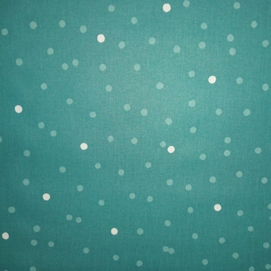 Coupon en coton enduit 50x80cm CONFETTIS TURQUOISE