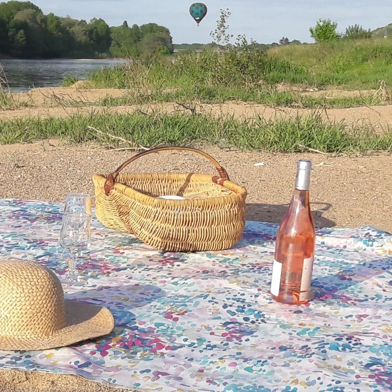 Nappe enduite ronde ou ovale motif impressionniste