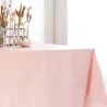 Tischdecke abwaschbar Rund oder Oval Pailletten rosa - Fleur de Soleil